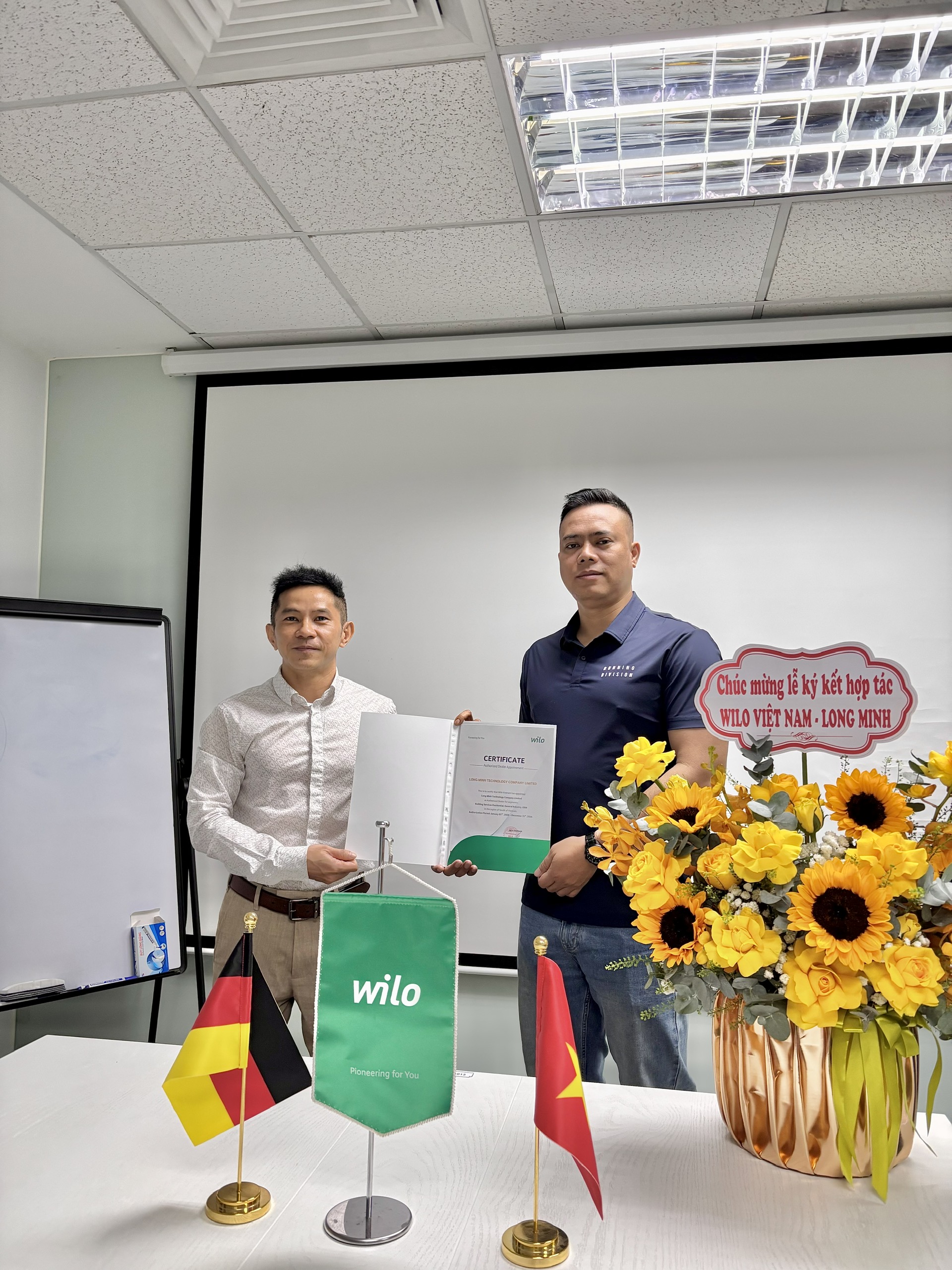 LỄ KÝ KẾT HỢP TÁC GIỮA WILO VÀ LONG MINH TECH